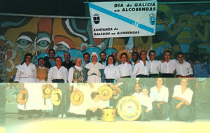 Foto de algunos socios el Día de Galicia